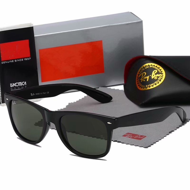 

2021 Designer Ray Men Women Sunglasses Vintage Pilot Brand Band UV400 Protection Bans Sun Glasses With Caes 140, White;black