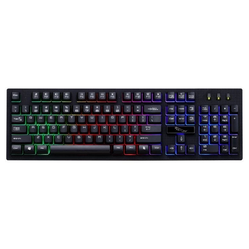 

Computer Keyboard Backlit Gaming Keyboards for Desktop USB Wired Illuminous Gamer Office LED Backlights PC Keypad