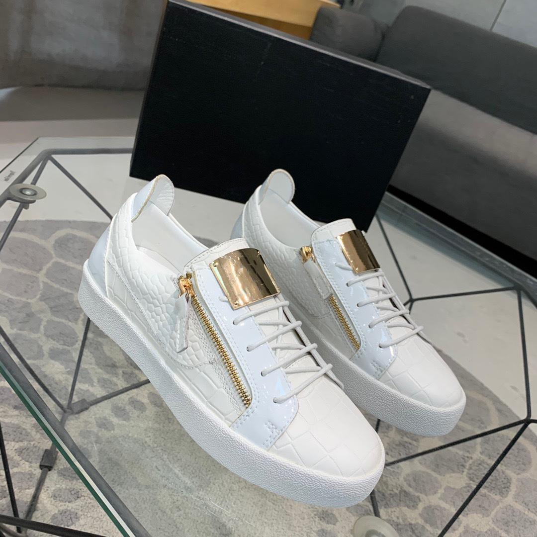 

GIUSEPPEZANOTTIHigh quality fashion luxurys designers sports shoes men women gail frankie casual sneakers zipper decoration YXT