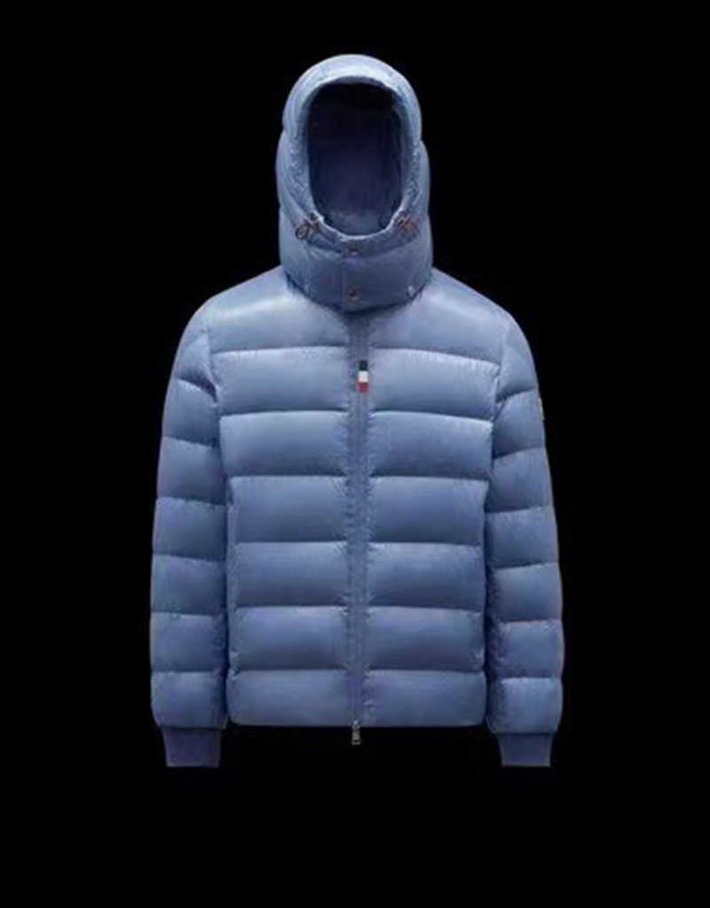 

Top High Quality Designers Monclair CUVELLIER Mens Down Jackets Parkas Winter Bomber Hooded Man Luxury Goose Warm Light Blue Black Outerwear, Contact us;not sale only
