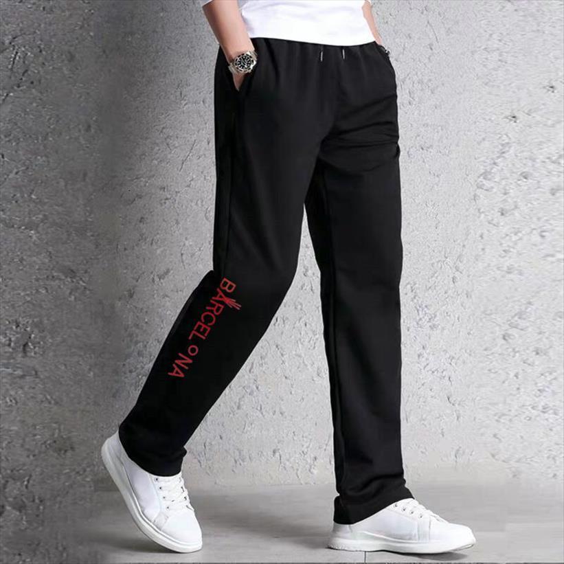 

sweatpants sweat formal casual women pants trousers young man with fleece straight leg students sports joggers plus size 6xl, Black