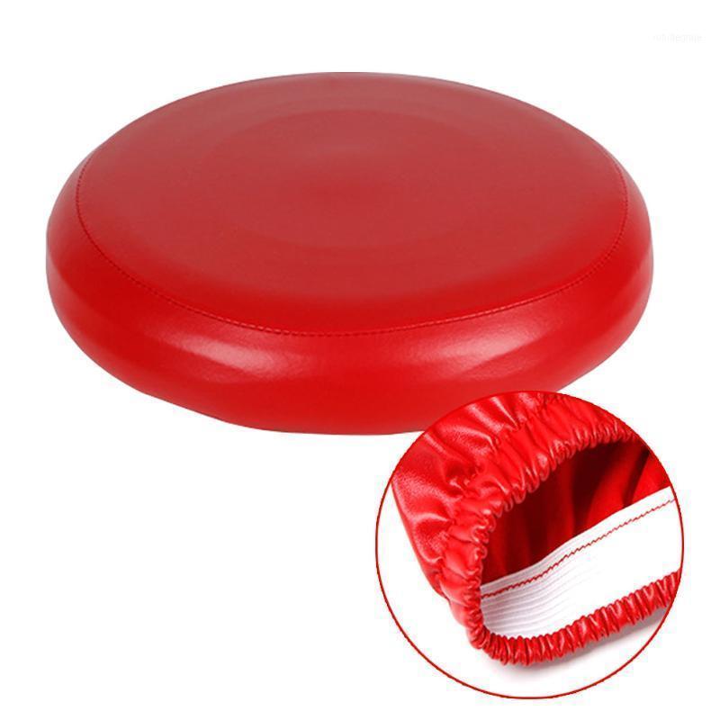 

Small Slipcover Bar Round Elastic Salon Seat Cushion Stool Cover Solid Color Stretch Chair Protector Home Waterproof PU Leather1