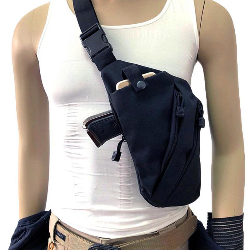 

Outdoor Bags Men Multifunctional Concealed Tactical Storage Gun Bag Holster Nylon Lightweight Shoulder Anti-theft Chest Hunting