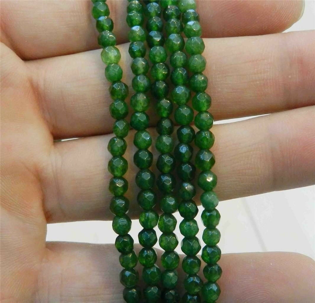 2x4mm Faceted Natural Emerald Abacus Gems Loose Beads 15" Fine 