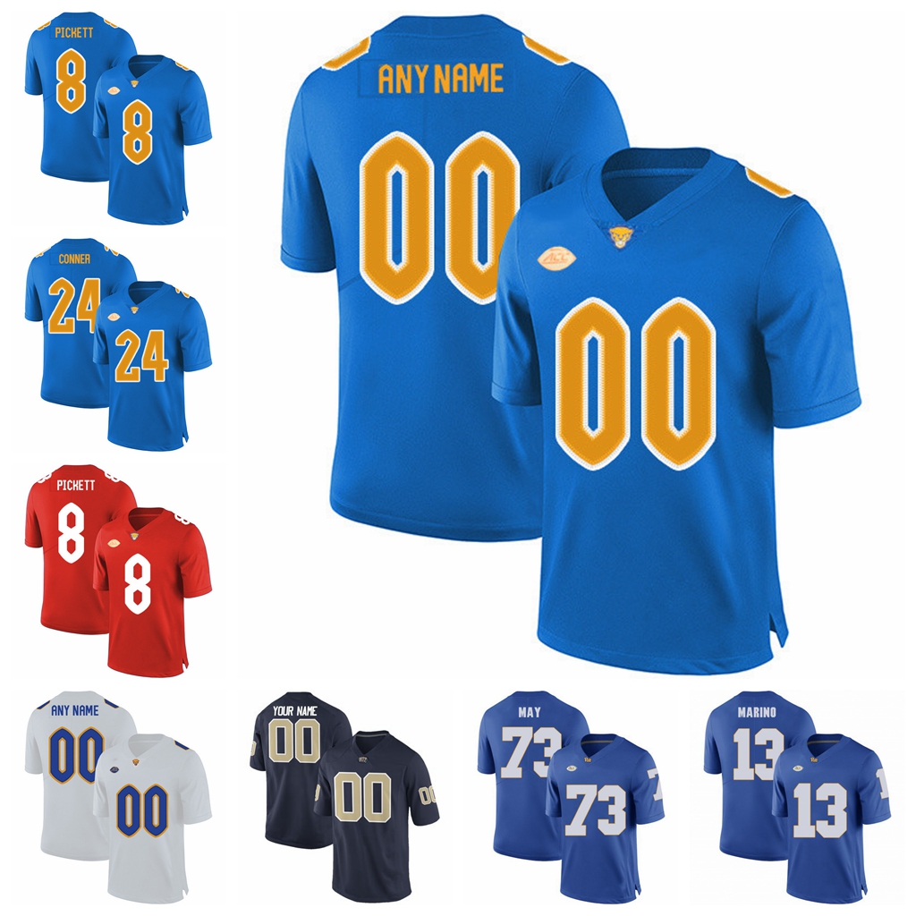 

NCAA America College Football Jerseys Pittsburgh Panthers Jersey Rafael Araujo-Lopes Qadree Ollison Rashad Weaver Paris Ford Avonte Maddox Custom Stitched, Youth 00 old navy blue