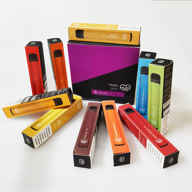 

disposable e-cigarettes puff plus vapes Device Starter Kit Upgraded 550mAh Battery 3.2ml Cartridge Pre-Filled Vape Stick Portable Vapor UK usa