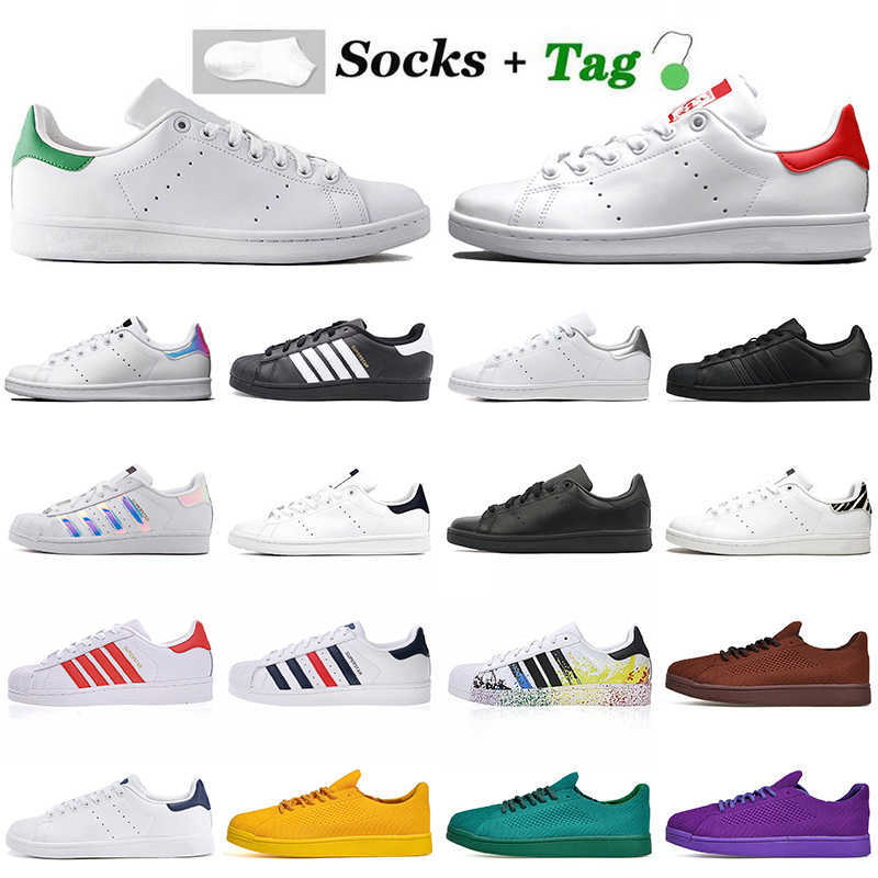 

2021 cheaper stan og smith superstars casual luxury designer shoes men women triple white black off dark blue zebra womens mens trainers