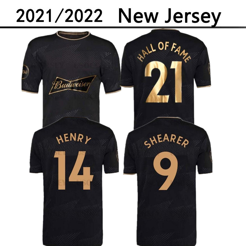 

21 22 English HALL OF FAME Soccer Jerseys 2021 HENRY SHEARER Special Framed Commemorative Edition Black Man Football Shirt uniforms