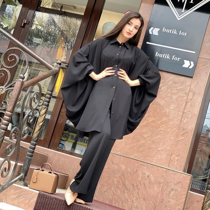 

Women' Tracksuits 2 Piece Sets Africa Clothing Women Casual Loose Pant Suits Ladies Business Office Tops+pants African Set For N, Black