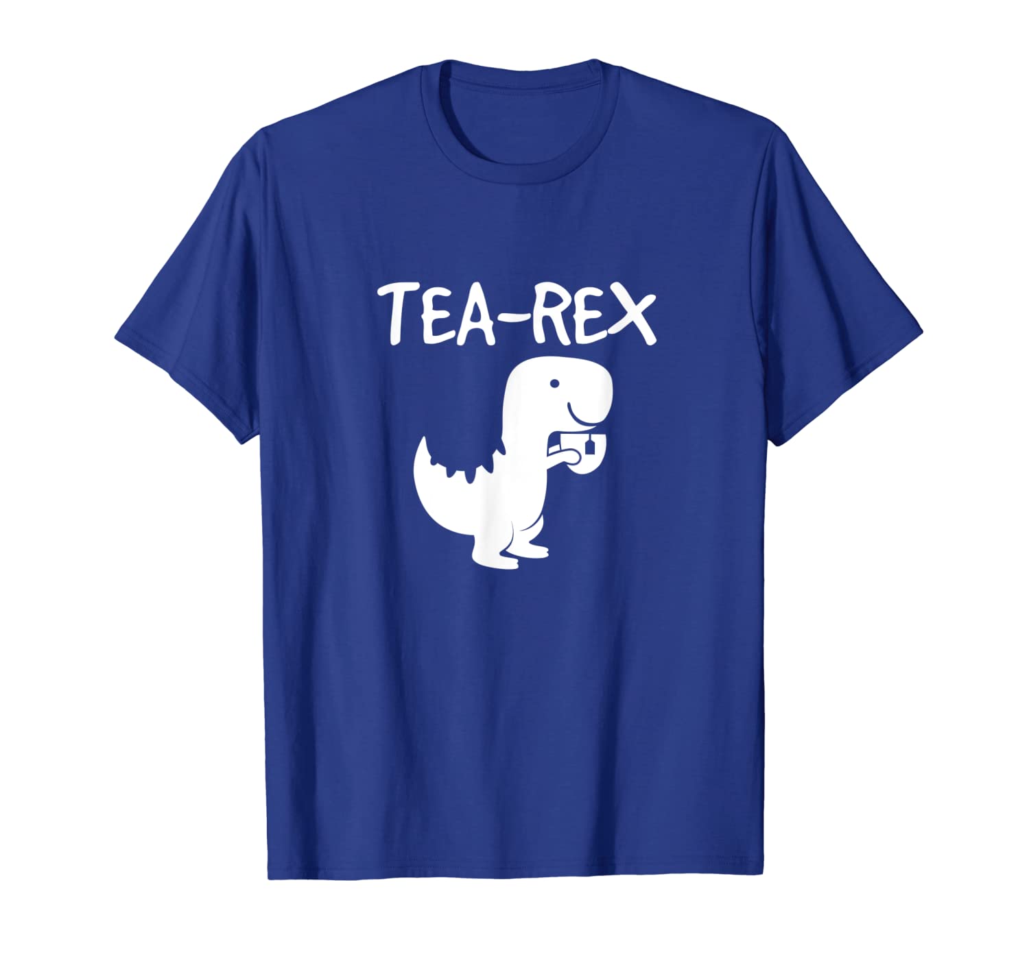 

Tea Rex Dinosaur Drinking Tea Tyrannosaurus Joke Gift Shirt, White;black