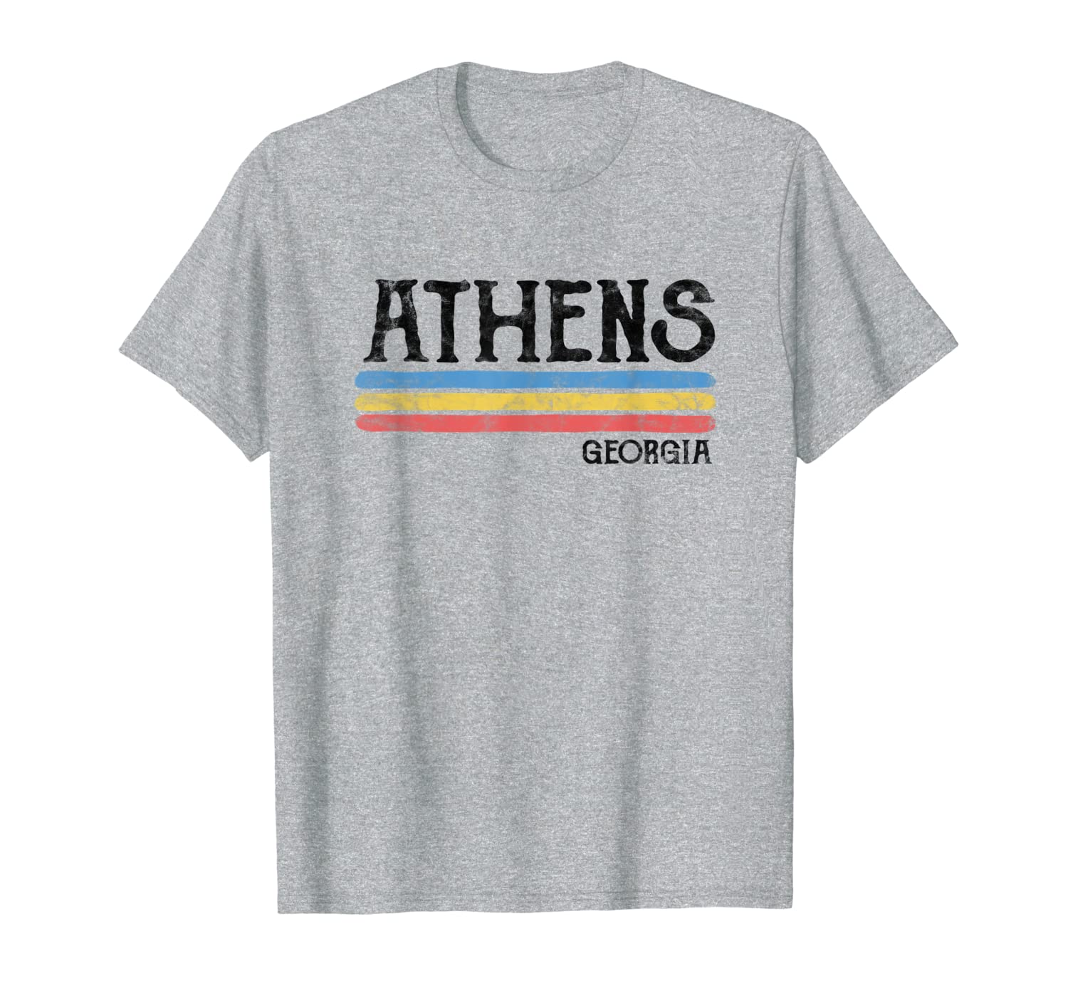 

vintage athens georgia ga t-shirt love gift souvenir, White;black