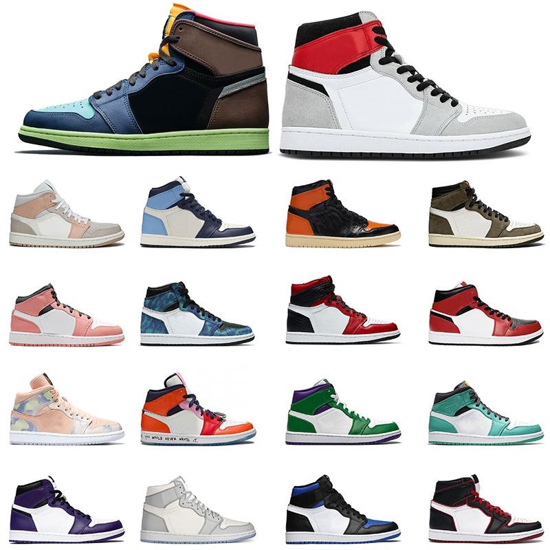 

jumpman Silver toe 1 1s men basketball shoes dark mocha Banned shadow UNC patent university royal blue light smoke grey retro chicago twist sports sneakers, 27