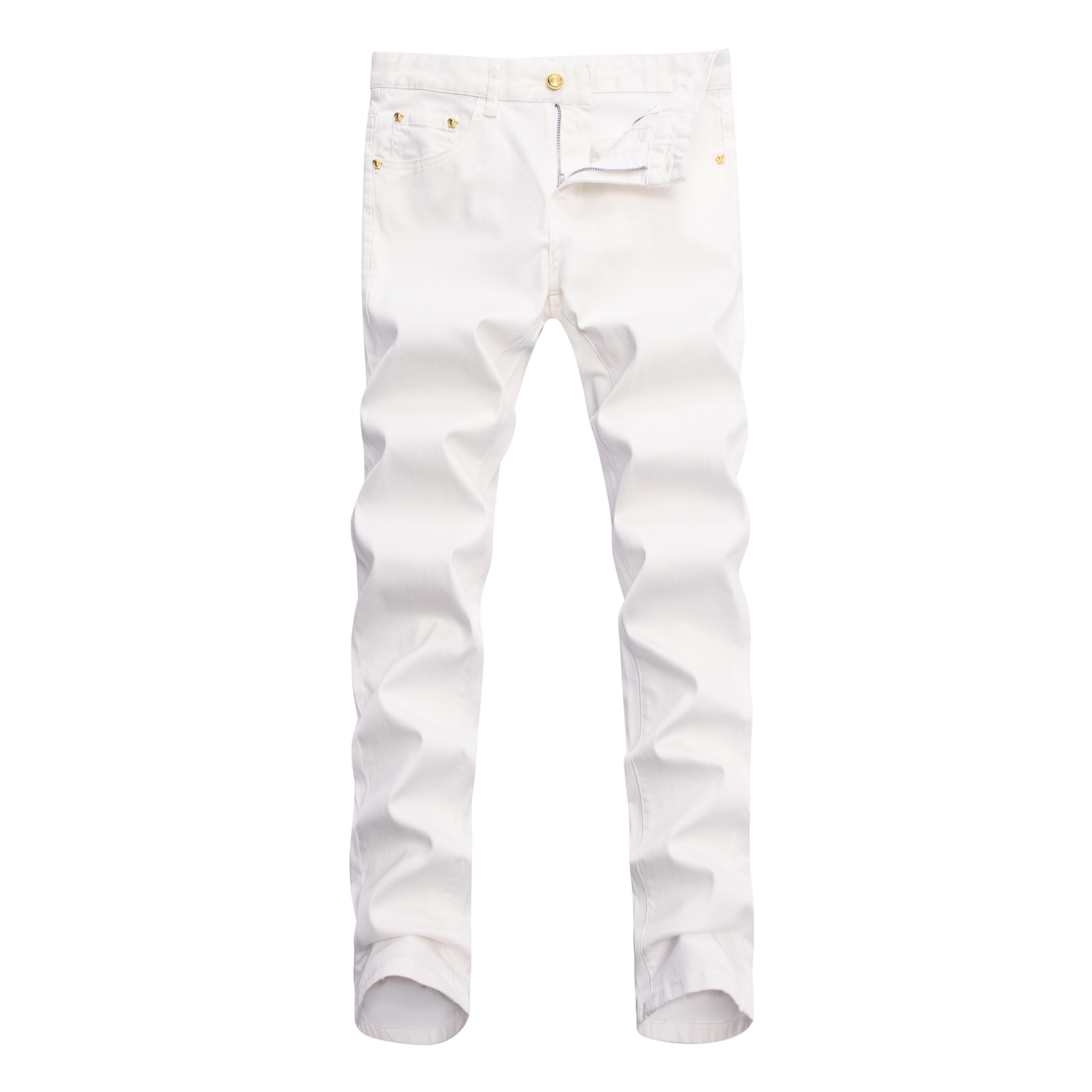 

2021 spring autumn ss blue jeans European and American trend slim stretch feet men's simple denim pants men