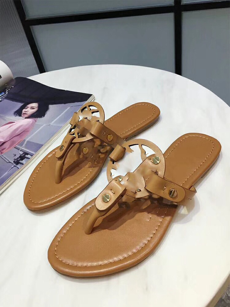 

2021 burch woman slippers sneakers double-layer lusso progettista sandals flat beach shoes outdoor travel fashion Tory slip, Black;red