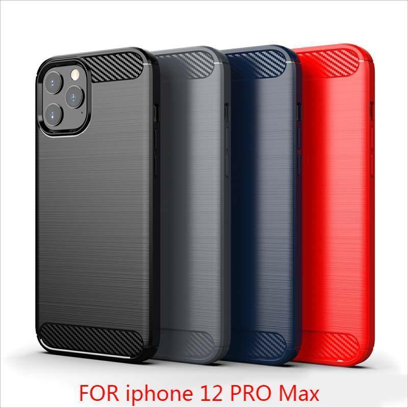 

cases Carbon Fiber Texture TPU Case for iPhone 12 Pro Max Se LG Stylo 6 Harmony 4 Velvet Pixel 5 Samsung Note 20, Black