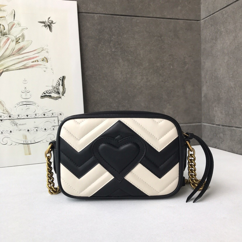 

448065 classic lady slanted camera bag Italian designer 7A high-end customized quality leisure fashion style, Color combination