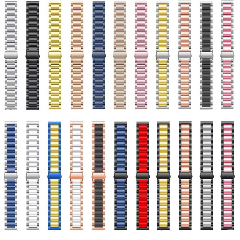 

Metal Bracelet Stainless Steel Strap For Apple Watch Series 7 6 5 4 3 SE Bands With Adapter Connector Replacement Wristband Iwatch 45mm 41mm 42mm 40mm 44mm Watchband