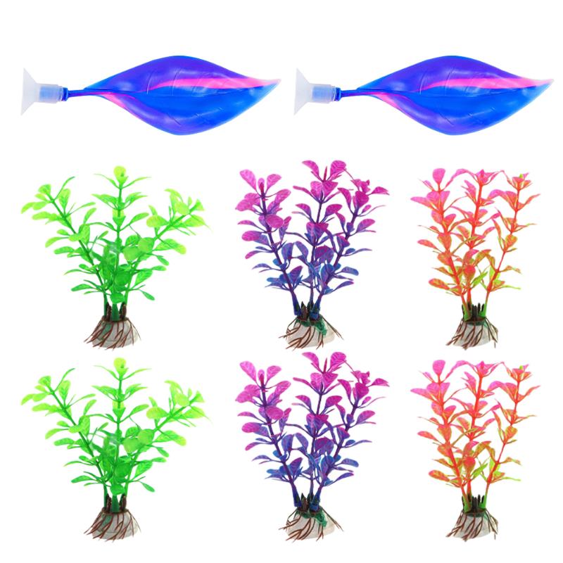 

Decorations 1 Set Silicone Betta Fish Resting Leaf Artificial Aquatic Plants (Mixed Style)