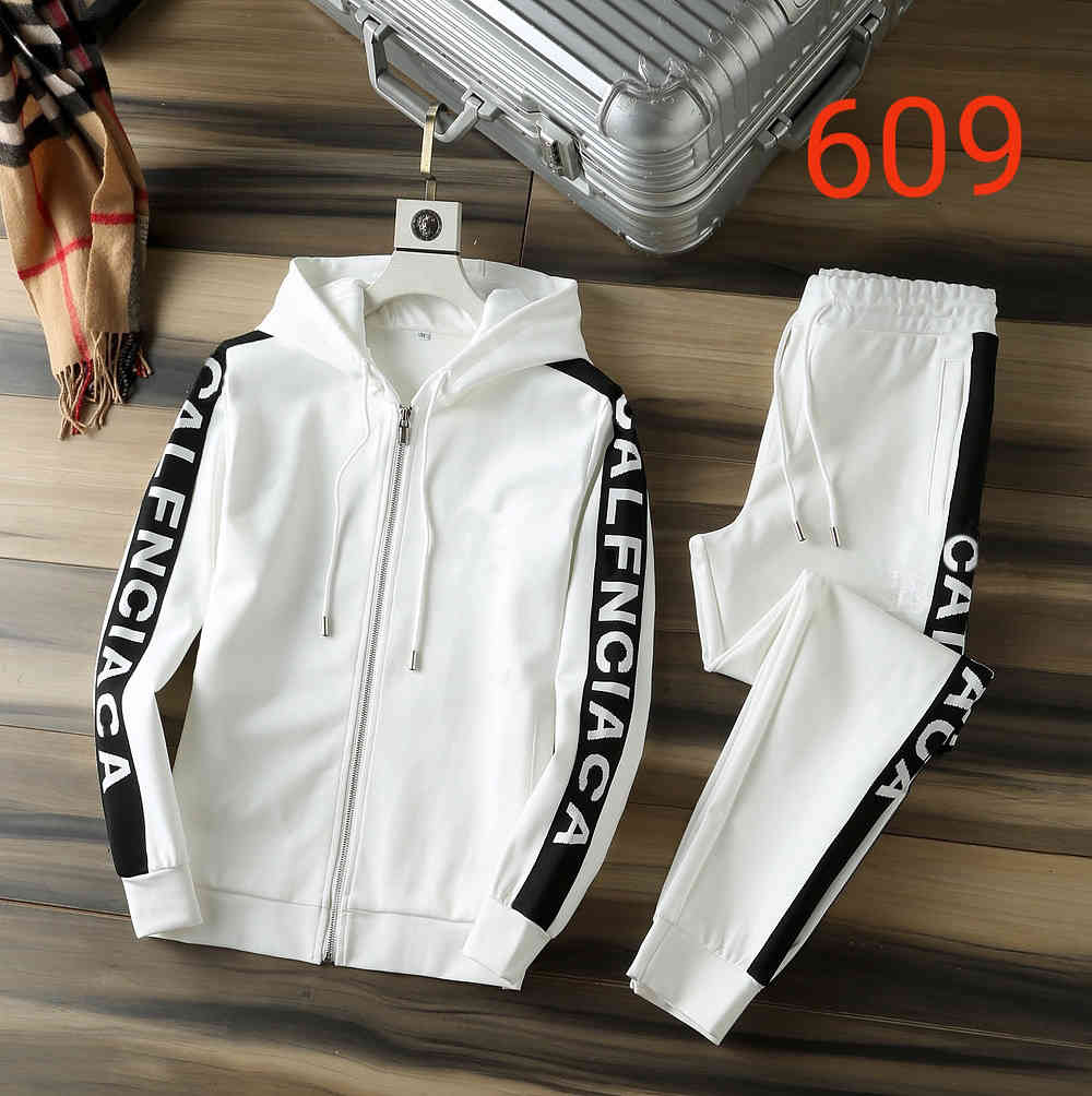 

Sports suit designer men's 2021 fashion new letter long sleeve zipper two-piece suit men's casual sportswear trend 0918-03, 01