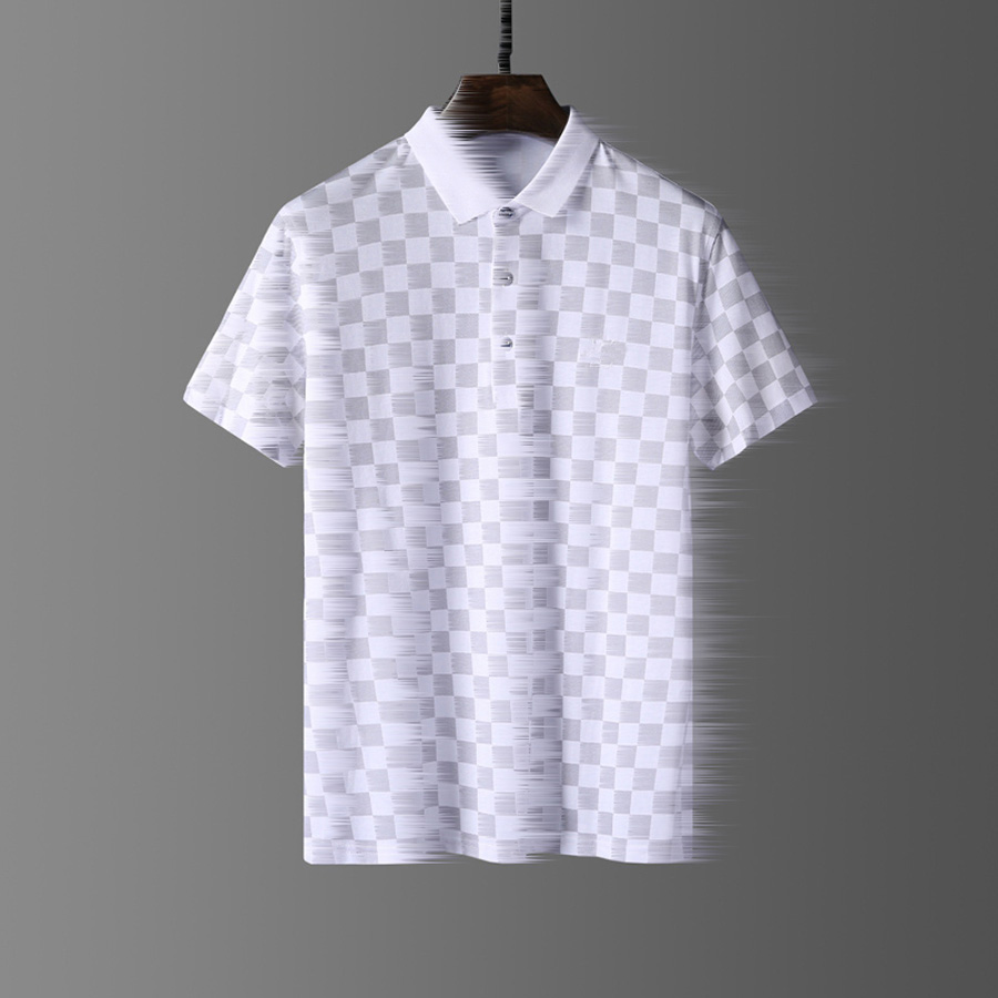 

Mens Designer Polo T Shirts Men's Polo Homme Summer Polos Shirt Embroidery Polos T Shirts High Street Trend Shirt Top Tee, White;black
