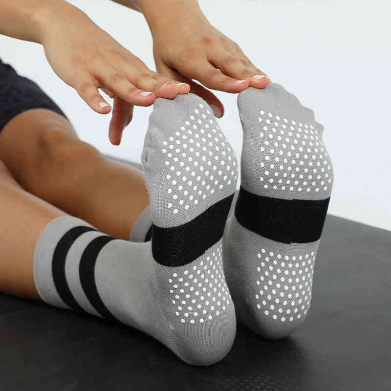 Thicken Warm Men Women High Long Socks Plush Solid Room Yogo Sock woman female Elastic Floor Sockings Slipper For Gym