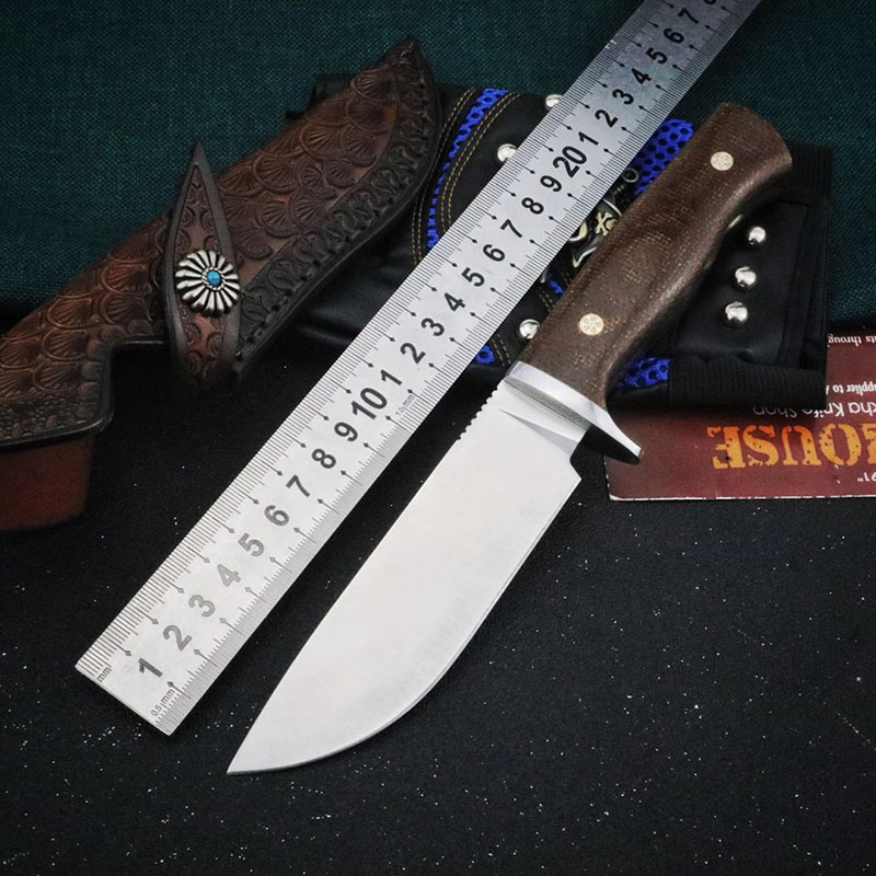 

New Python M390 straight knife fixed blade tactical outdoor camping knives hunting self defense survival utility edc knife Micro BM 176 133