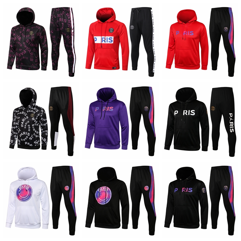 

2122 Men Football Hoodie Training Suits 20 21 22 HAZARD ALABA Soccer Tracksuits MBAPPE PARIS BENZEMA Survetement Maillots de Foot Chandal Kit, Gray