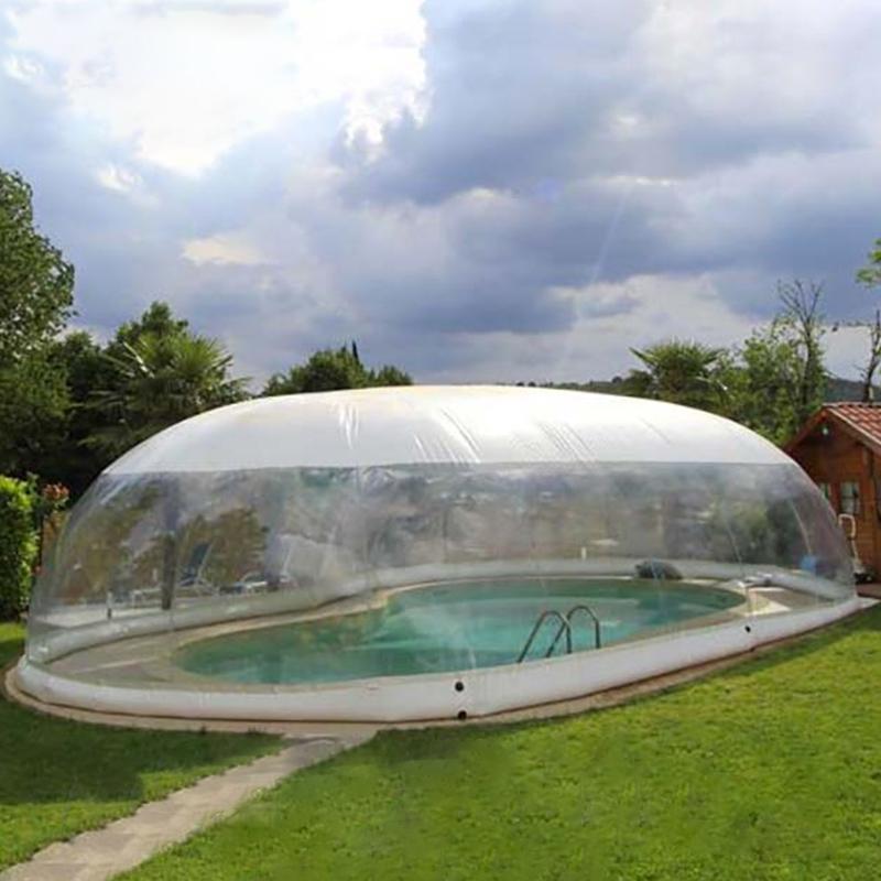 

Pool & Accessories FUNWORLD Outdoor Customized Inflatable Clear Swimming Cover Transparent Dome