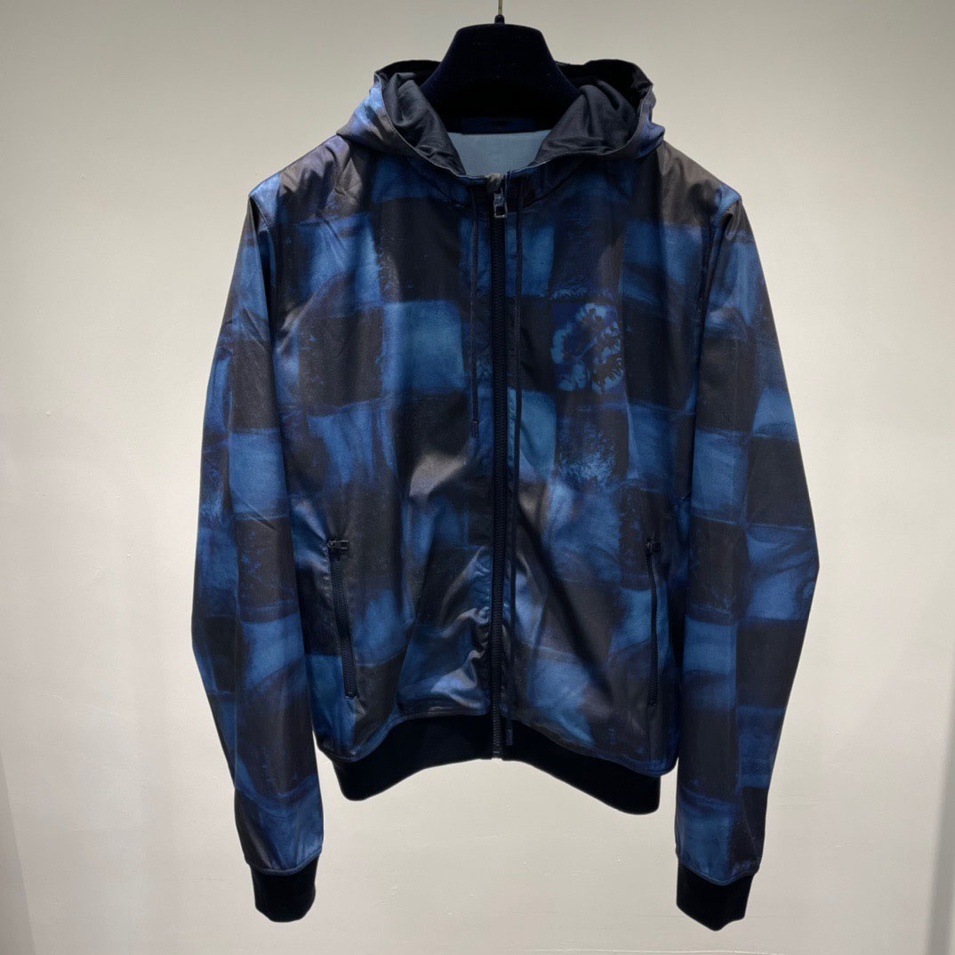 

2021 latest autumn casual mens womens fashion printed wind jackets, Blue