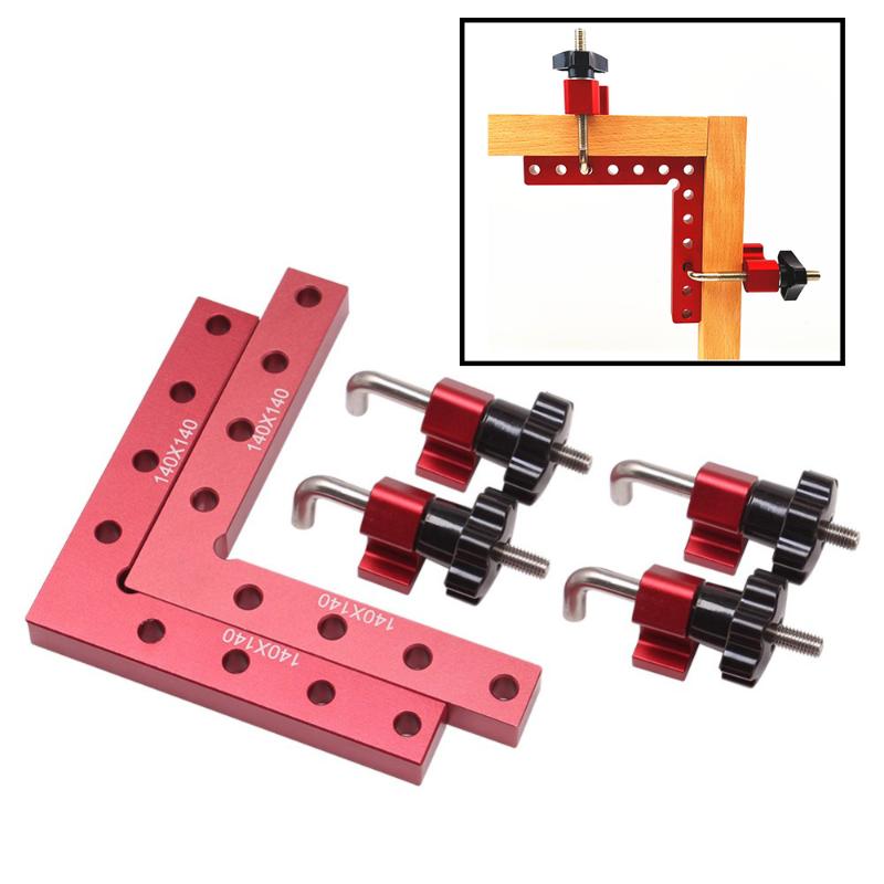 

Professional Hand Tool Sets Woodworking Adjustable Corner Clamping Ruler Aluminium Right Angle Clamps L-Shaped Auxiliary Fixture Positioner
