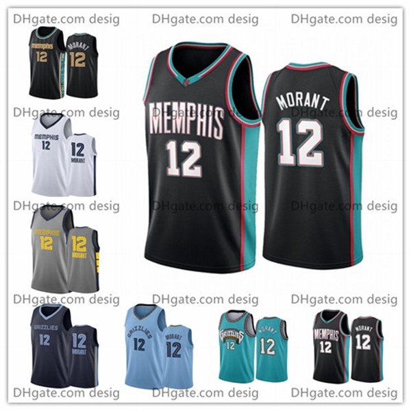 

Men Ja Morant Memphis Grizzlies 2021 Black City Basketball Jersey New Uniform