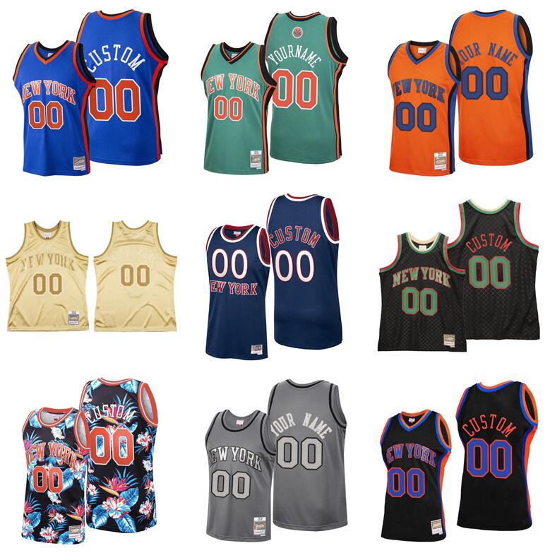 

Custom Stitched Basketball jersey Carmelo Anthony #7 barrett #9 Rose #4 Randle #30 Any Name Number Mitchell & Ness Hardwoods Classics retro Jerseys Men Women Youth -6XL