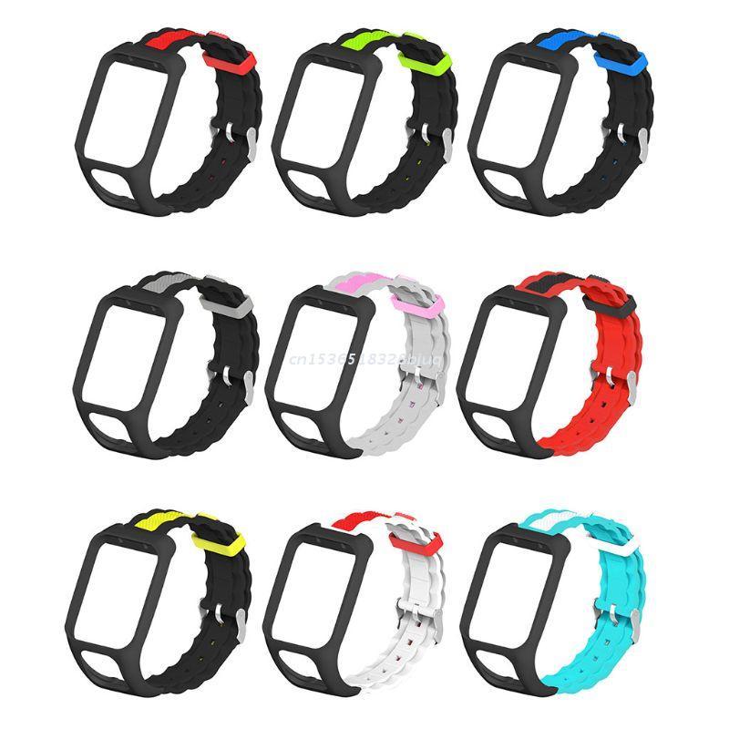 

Watch Bands Two-tone Breathable Soft Silicone Watchband Wrist Strap Replacement For Tomtom Adventurer/Runner 2 3/Spark 3 Sport Dropship, Black;brown