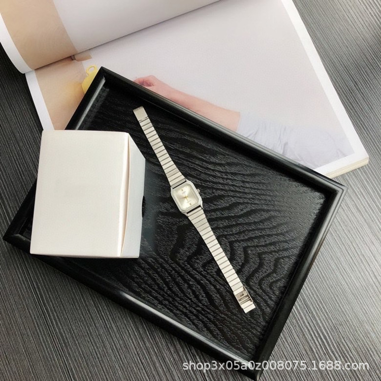 

Channel small square watch small silver watch domestic waterproof quartz watch