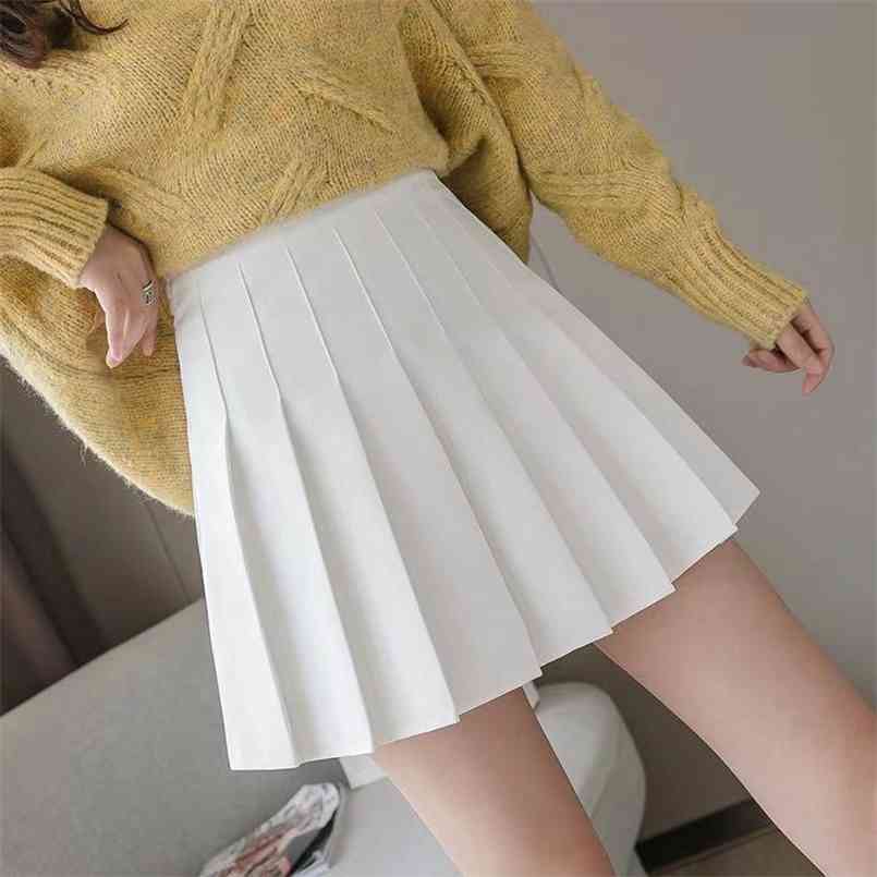 

Women Pleated Skirt Girls Dance Mini s Cute Japanese School Uniforms Ladies Jupe Kawaii Preppy Style Plaid s 210708, Red