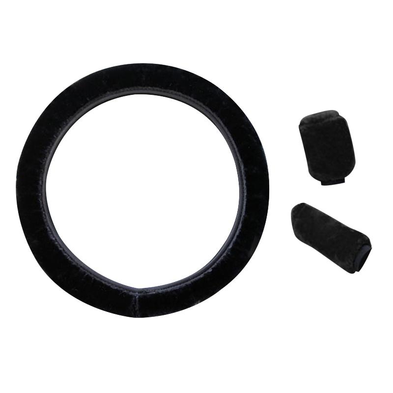 

Steering Wheel Covers Winter Cover + Handbrake Car Automatic / Warm Super Thick Plush Gearshift Collar Interior Decor