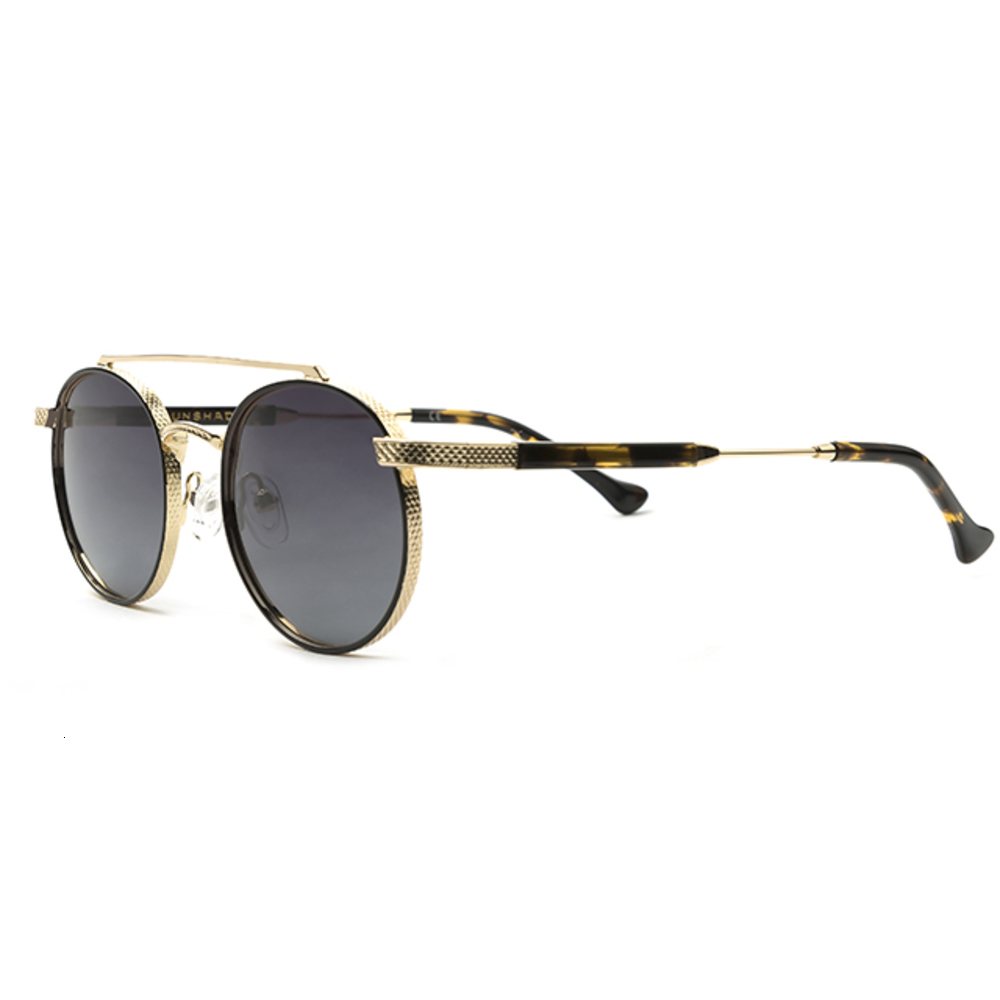 

Hot Selling High Quality Sun Glass Fashion Polarized Metal Sunglass, White;black