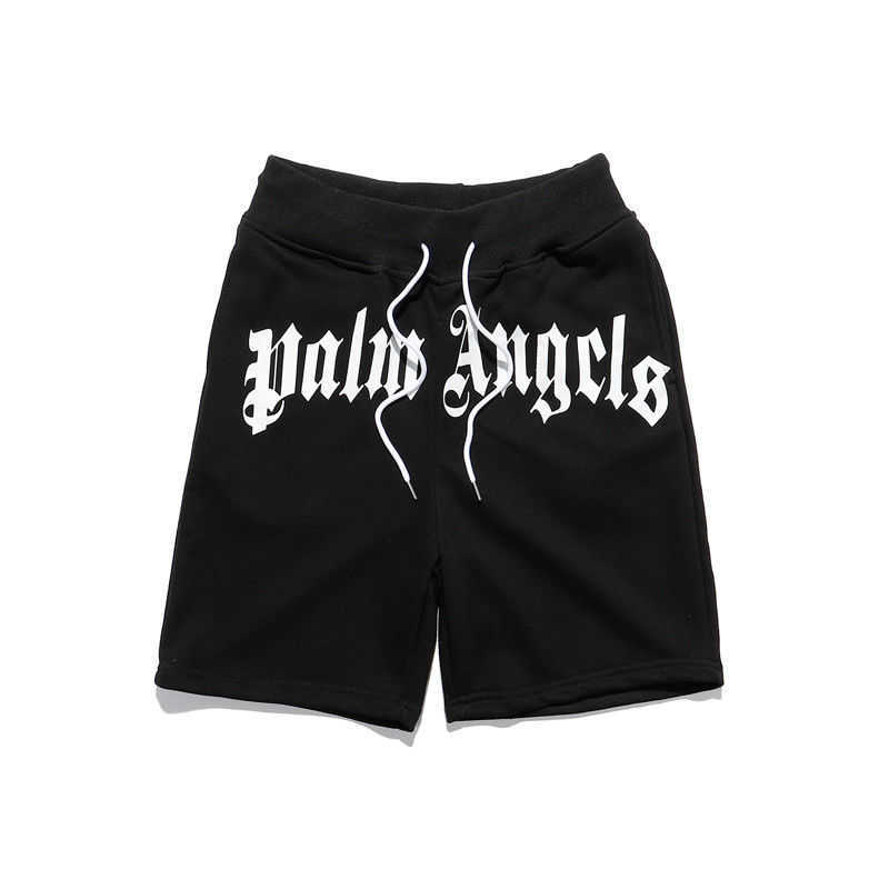 

Angel palm hip hop trend loose letter print sports casual pants shorts for men and women quick-dry shorts 5VG1, White;black
