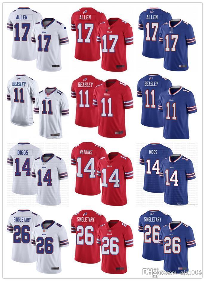

Mens Womens Youth BuffaloBills14 Stefon Diggs 17 Josh Allen 26 Devin Singletary 11 Cole Beasley White Red Blue Football Jerseys, Black;red