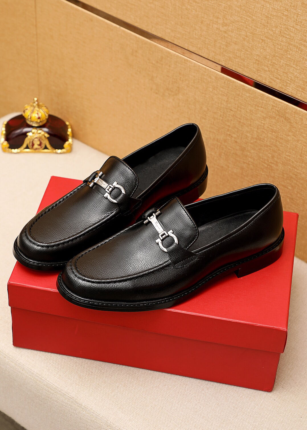 

2022 Mens Party Brand Designer Dress Shoes Brand Formal Wedding Elegant Oxford Shoes Men Business Casual Flats Size 39-45, Black