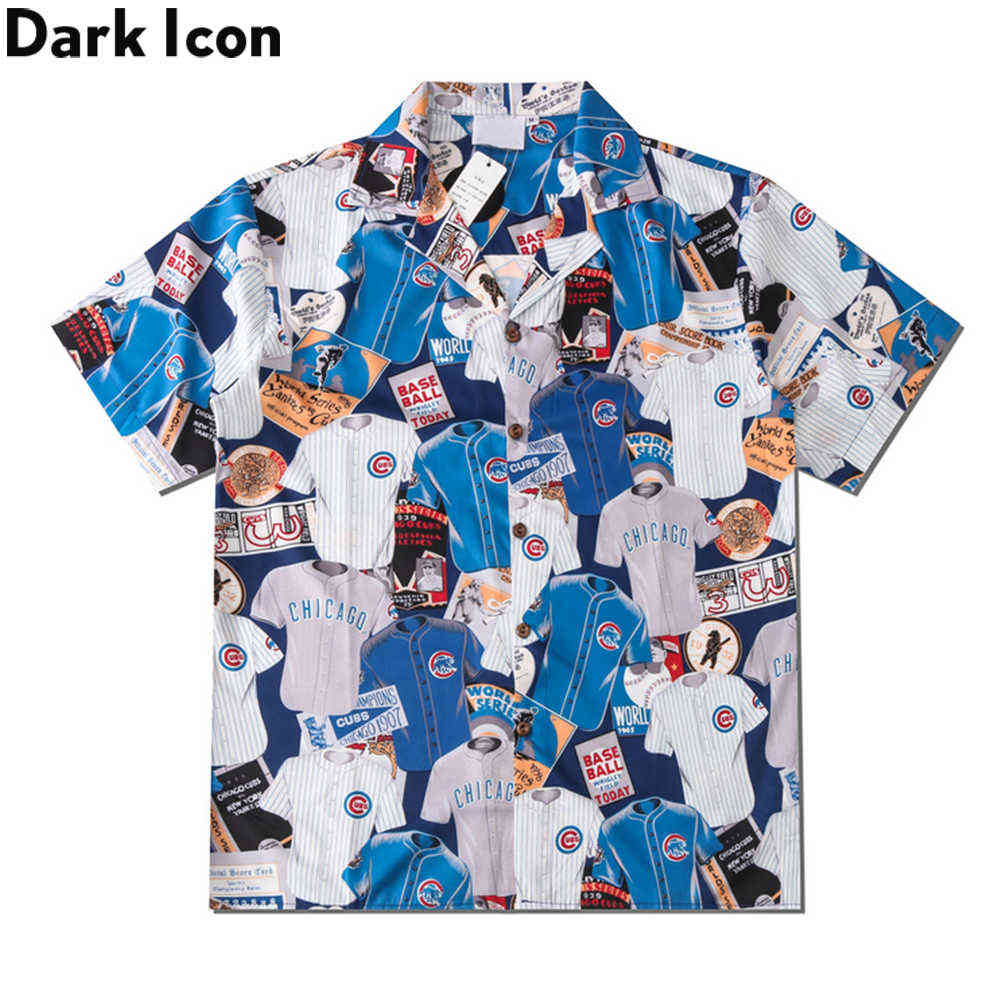 

Printed Hawaii Shirt Men Women Vintage Street Men' Shirt Summer Man Clothes 210603, As photo