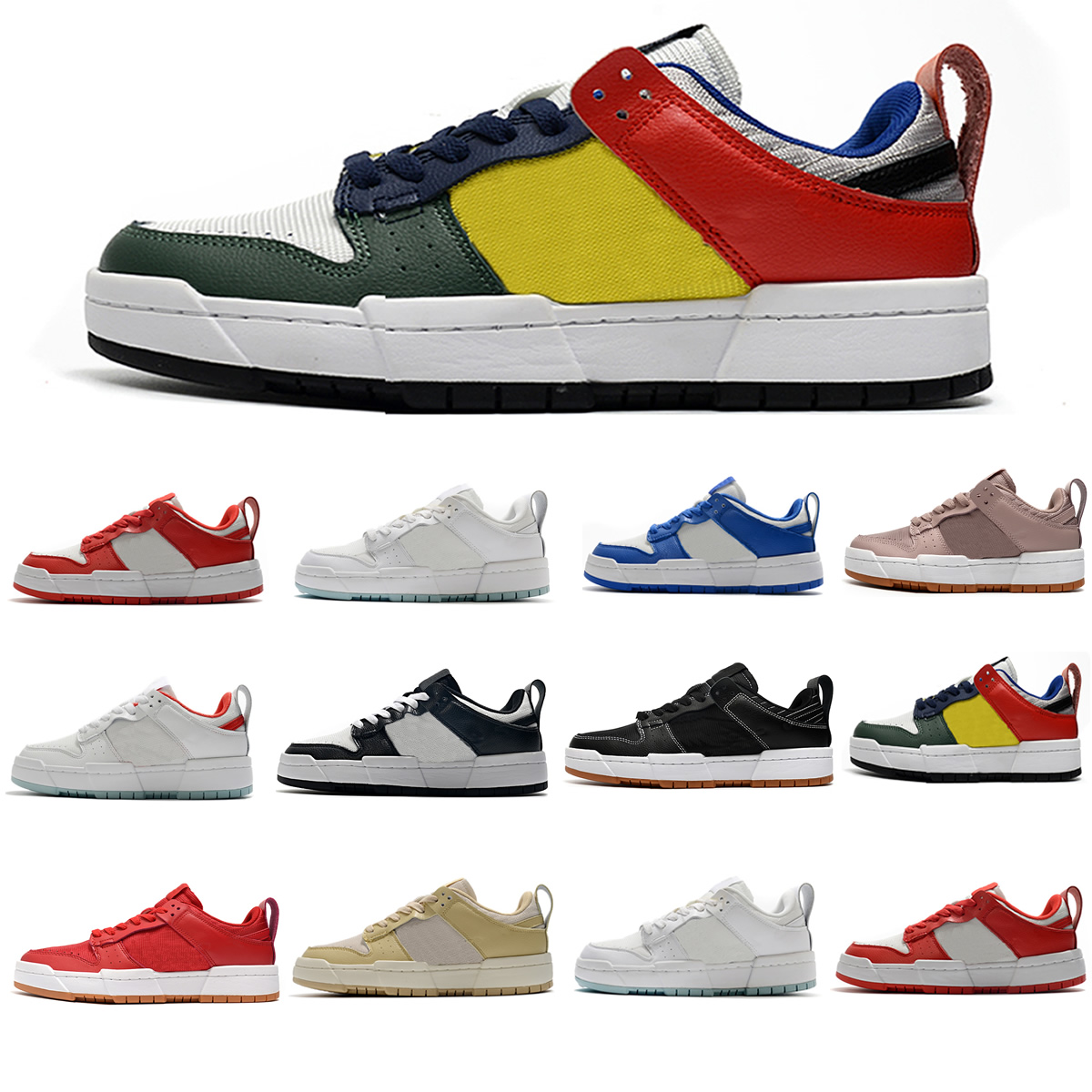 

2021 Low Disrupt 6654 Running Shoes Men Women Siren Red Blue Train Photon Dust Sneakers Trainers 36-44, 11 40-45