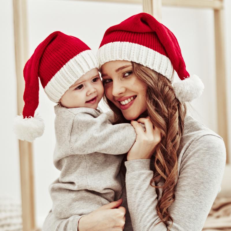 

Caps & Hats Merry Christmas Hat Milu Deer Year Navidad Cap Snowman Outwear Knitting Family Party Baby Kids, Yellow