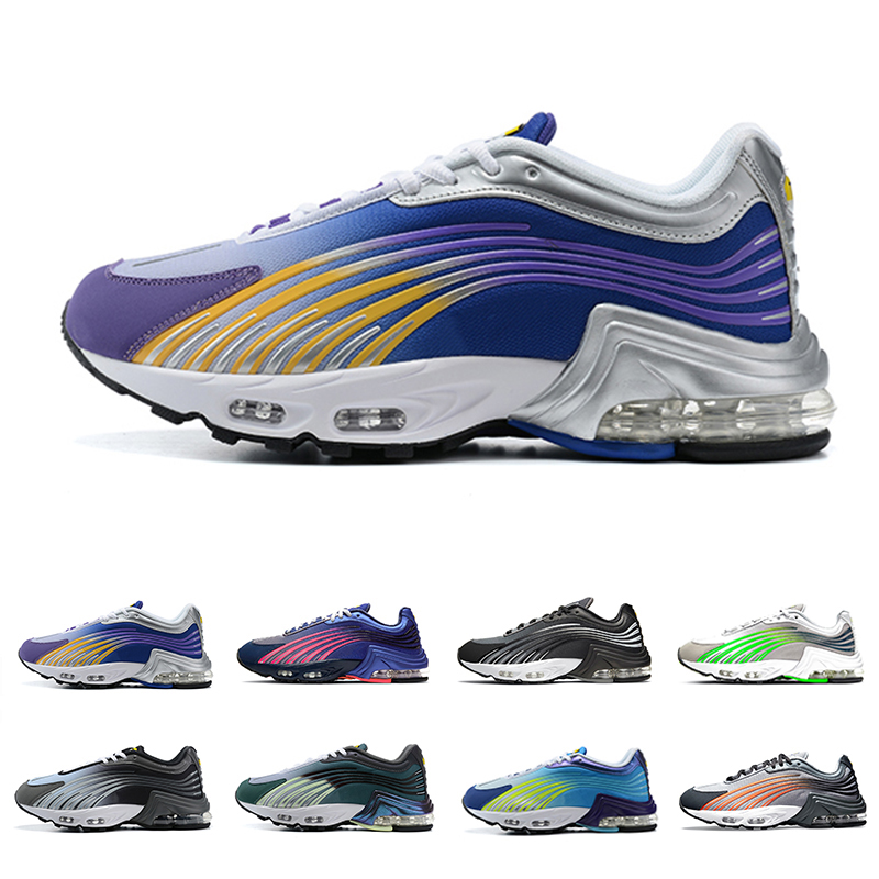 

blacks greys tn plus 2.0 mens running shoes bright neon valor men women trainers sports sneakers eur 36-46