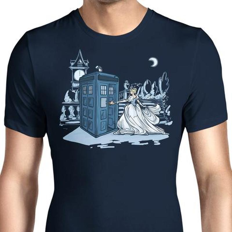 

European Style Telephone Cabinet Pattern Ins Wind Round Neck Short-sleeved T-shirt for Men and Women, Comfortable and Loose, White;black