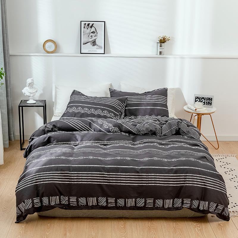 

Bedding Sets Home Textile Girl Kids Set Plants Duvet Cover Sheet Pillowcase Girls And Boys Beds King, White