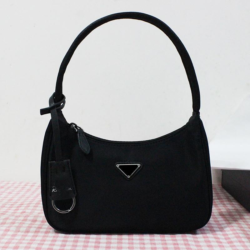 

High quality Hobo underarm Shoulder Bags Fashion Parachute fabric Nylon tote Luxury Designer Moon shaped middle bag Women's Crossbody Handbag