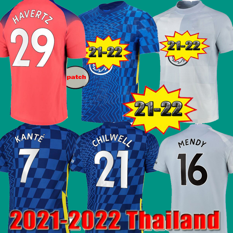 

CFC soccer jersey ZIYECH PULISIC MOUNT KANTE HAVERTZ WERNER ABRAHAM CHILWELL GIROUD HUDSON-ODOI 2021 2022 football shirt 21 22 men + kids kit set socks uniforms, 20 21 home no patch