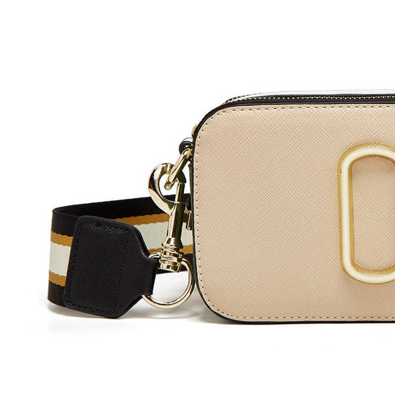 

Evening Bags 2022 new female texture wide shoulder belt fashion matching color crossbody camera bag slung single satchels purse