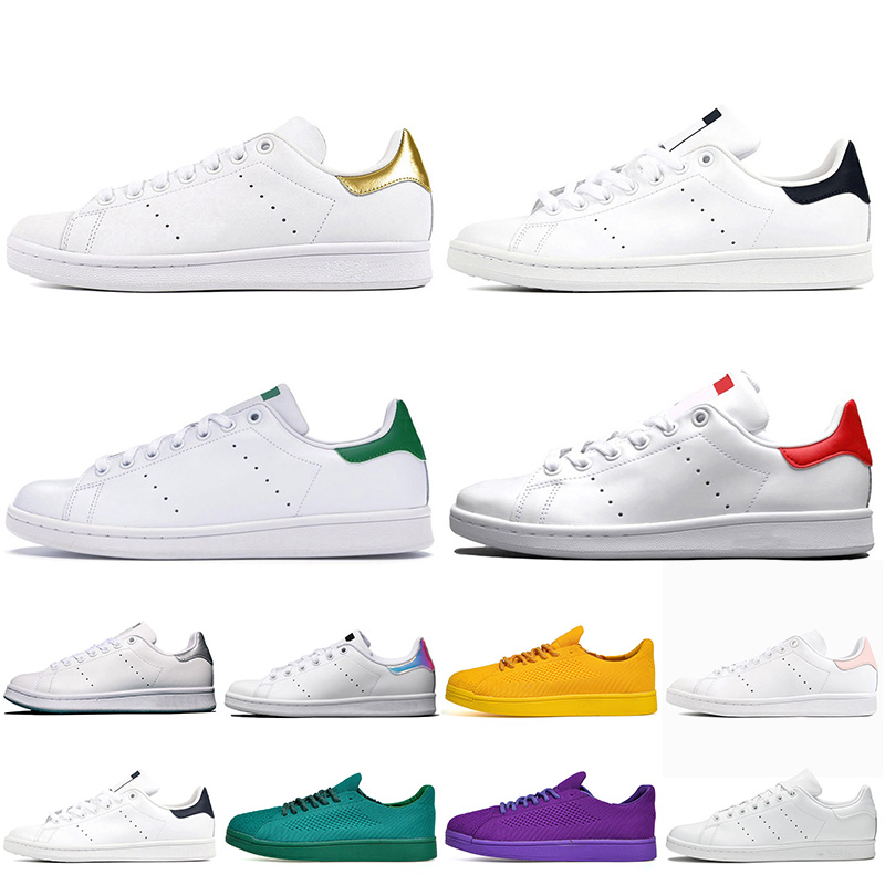 

Stan Smith Women Mens Running Shoes Metallic Gold Originals Triple Black White Off Red Green Superstar Superstars Flat Trainers Sneakers Size 36-45